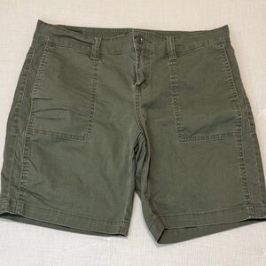 Olive Green Women's Bermuda Shorts